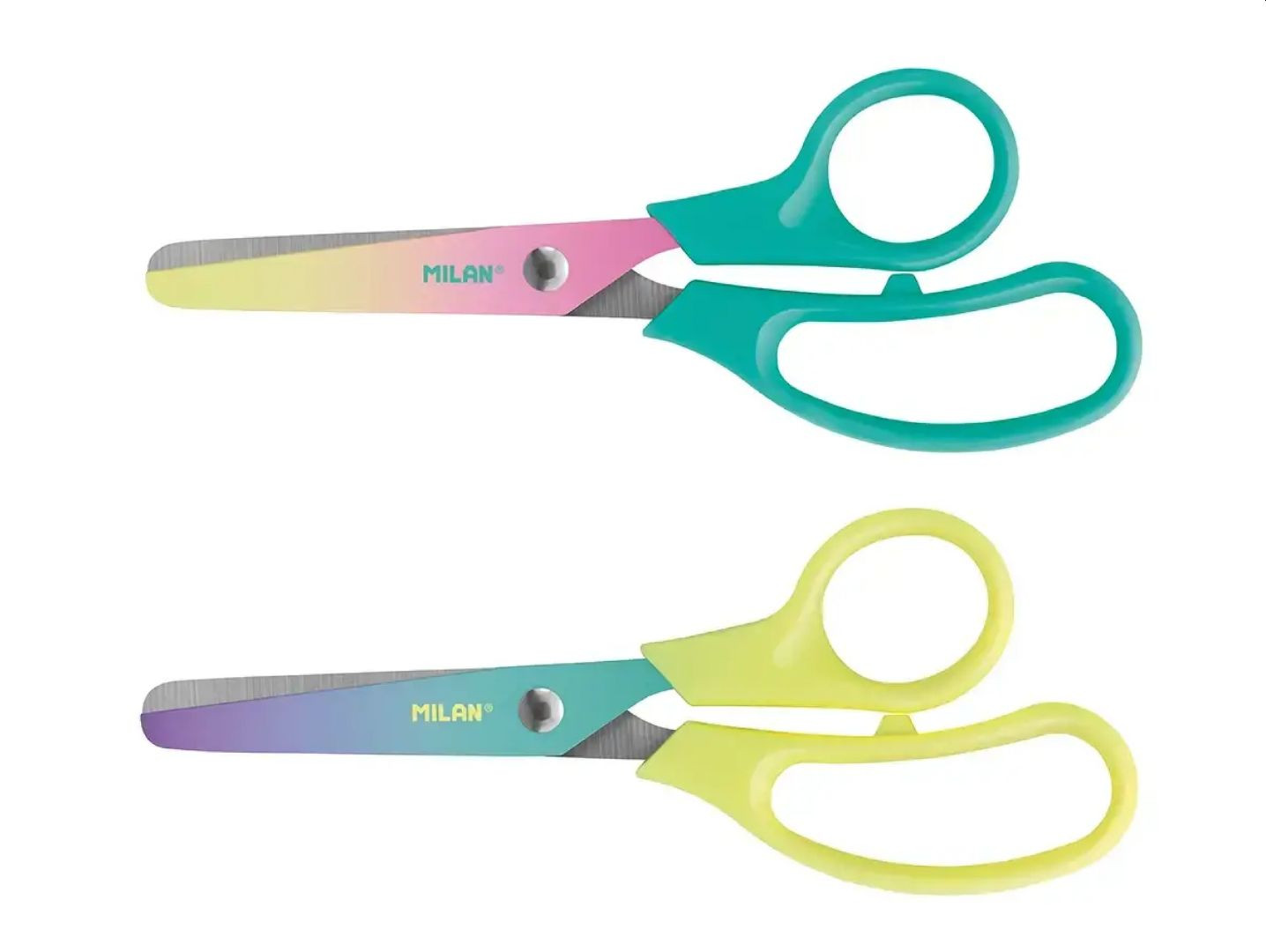 Foarfeca scolara Sunset cu design decorativ, 13.4 cm, MILAN